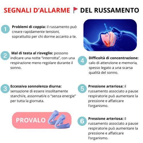 OralSleep™ – Smetti di Russare dalla Prima Notte