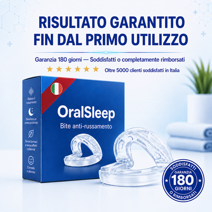 OralSleep™ – Smetti di Russare dalla Prima Notte