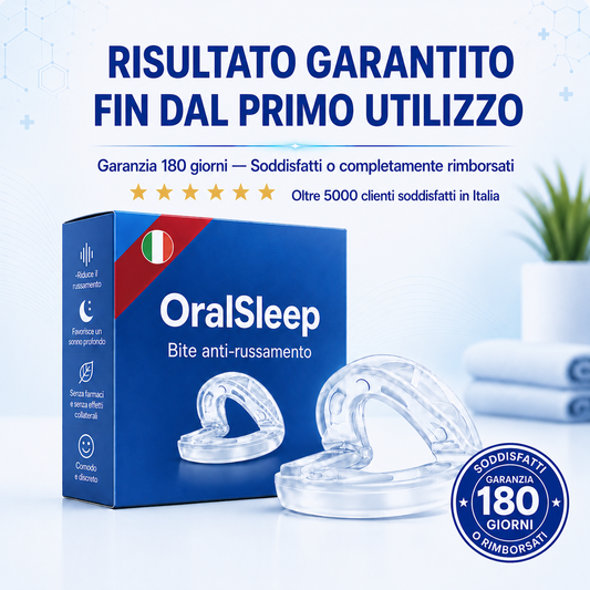 OralSleep™ – Smetti di Russare dalla Prima Notte