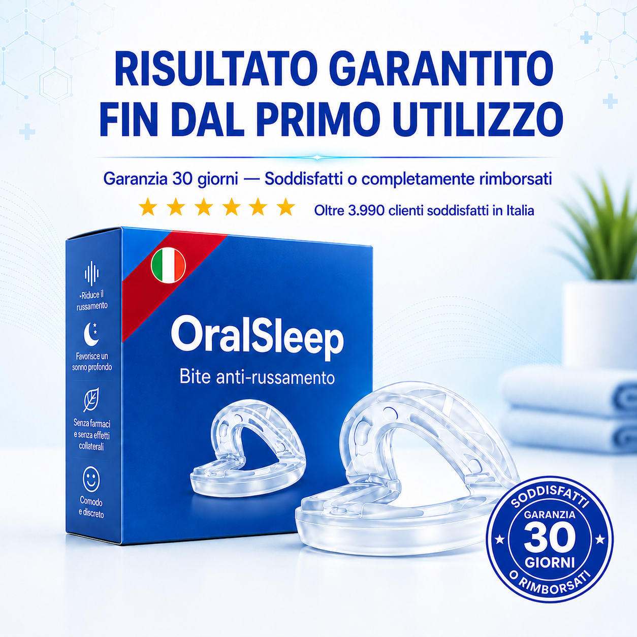 OralSleep™ – Smetti di Russare dalla Prima Notte