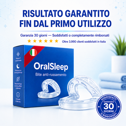 OralSleep™ – Smetti di Russare dalla Prima Notte